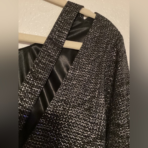 New BCBGeneration Metallic Chevron Dress - Picture 5 of 13